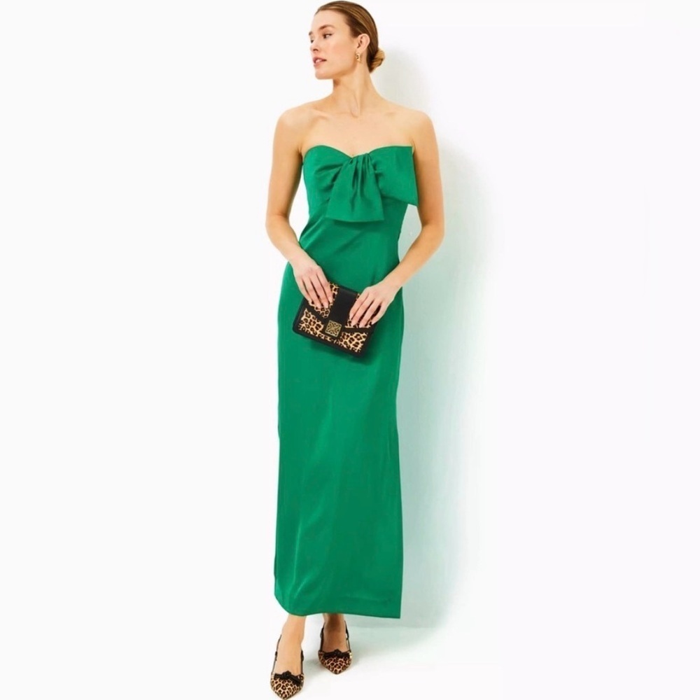 Lilly Pulitzer Carlynn Satin Bow Maxi Dress